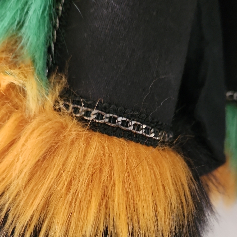 Custo Barcelona Multicolor Faux Fur Jacket - Picture 7 of 7